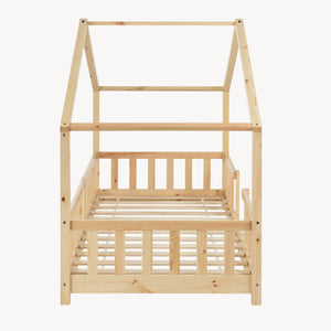 Cama para niños Treviolo forma de casa pino  [en.casa]