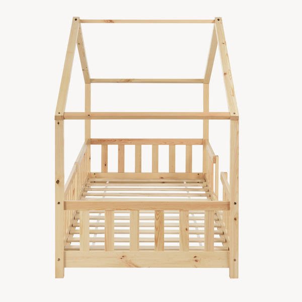 Cama para niños Treviolo forma de casa pino  [en.casa]