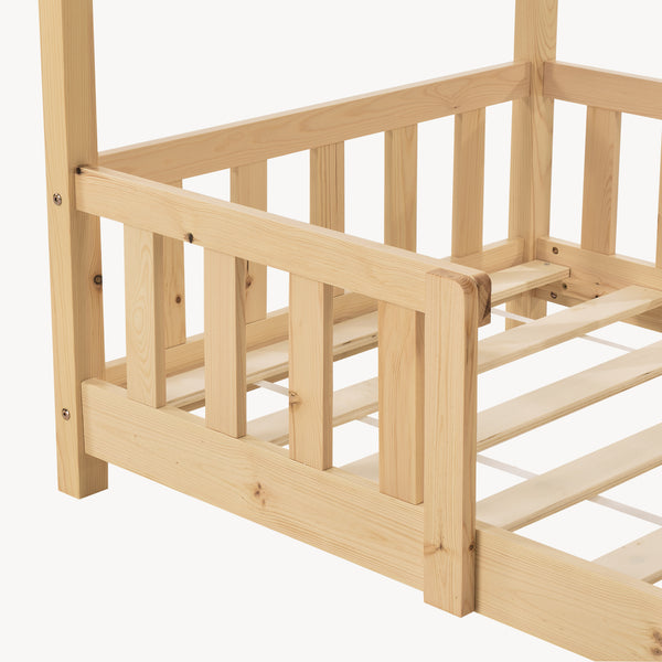 Cama para niños Treviolo forma de casa pino  [en.casa]