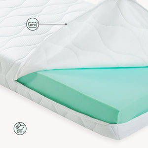 Cama para niños Treviolo forma de casa pino + colchón [en.casa][neu.haus]