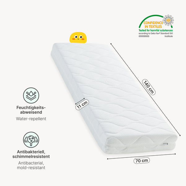 Cama para niños Treviolo forma de casa pino + colchón [en.casa][neu.haus]