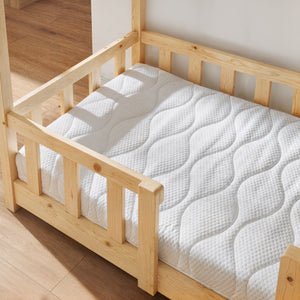 Cama para niños Treviolo forma de casa pino + colchón [en.casa][neu.haus]