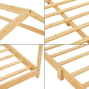 Cuna Vindafjord de bambú en varios tamaños [en.casa]