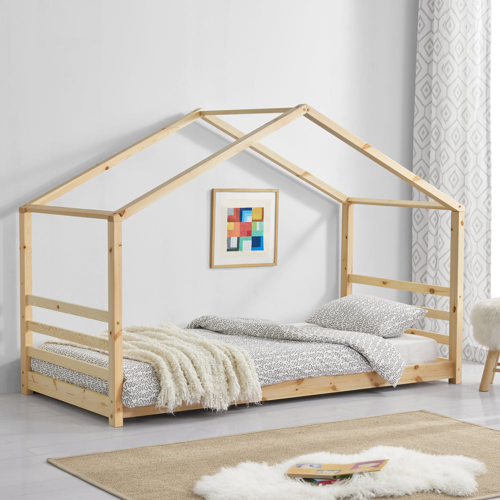 Cama infantil Vardø madera/blanco en varios tamaños [en.casa] - premiumXL