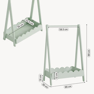 Guardarropa infantil Vestnes 99x66x38 cm [en.casa]