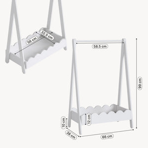 Guardarropa infantil Vestnes 99x66x38 cm [en.casa]