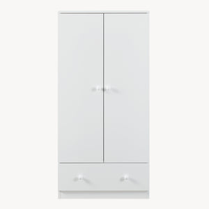 Armario ropero infantil Beldinupp con 2 puertas 123x60x40 cm [en.casa]