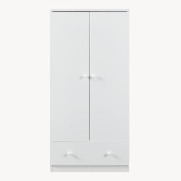 Armario ropero infantil Beldinupp con 2 puertas 123x60x40 cm [en.casa]