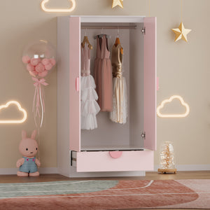 Armario para ropa de niños Sandnes con cajón [en.casa]