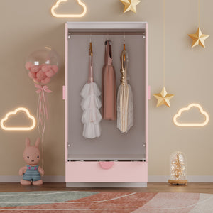 Armario para ropa de niños Sandnes con cajón [en.casa]