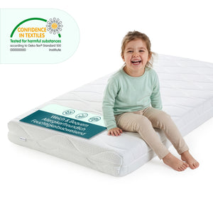 [neu.haus]® Colchón para niños - Espuma fría - Textil de confianza - certificado OEKO-TEX 100 - Hecho en UE