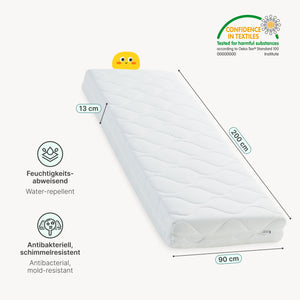 [neu.haus]® Colchón para niños - Espuma fría - Textil de confianza - certificado OEKO-TEX 100 - Hecho en UE