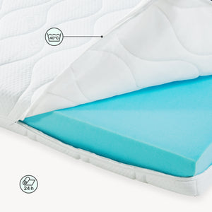 [neu.haus]® Colchón para niños - Espuma fría - Textil de confianza - certificado OEKO-TEX 100 - Hecho en UE