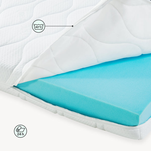 [neu.haus]® Colchón para niños - Espuma fría - Textil de confianza - certificado OEKO-TEX 100 - Hecho en UE