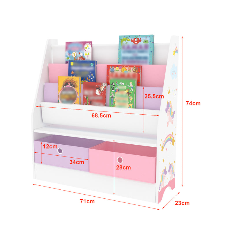 Esquema acotado Estantería para niños Neda [en.casa]