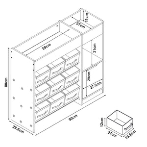 Estantería para niños Søndreland [en.casa]