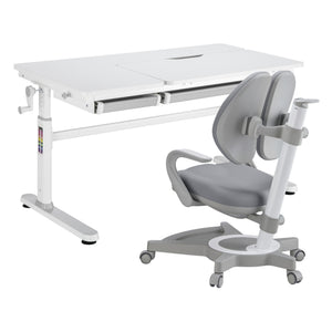 Escritorio infantil Sauda con silla infantil [en.casa]