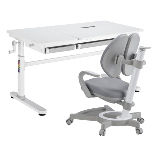 Escritorio infantil Sauda con silla infantil [en.casa]