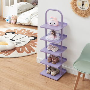 Estantería para zapatos infantiles Poytya acero 96x30x27 cm [en.casa]