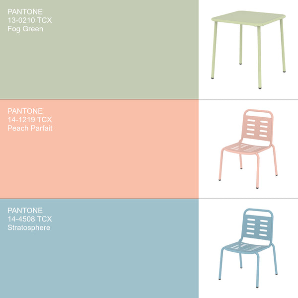 Grupo de asientos infantiles Etroubles acero multicolor [casa.pro]