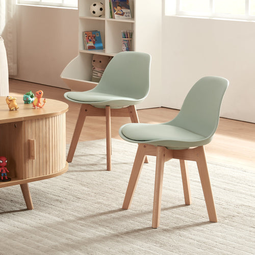 Silla para habitación infantil Elvdal juego de 2 acolchadas [en.casa]