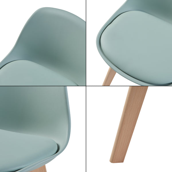 Silla para habitación infantil Elvdal juego de 2 acolchadas [en.casa]