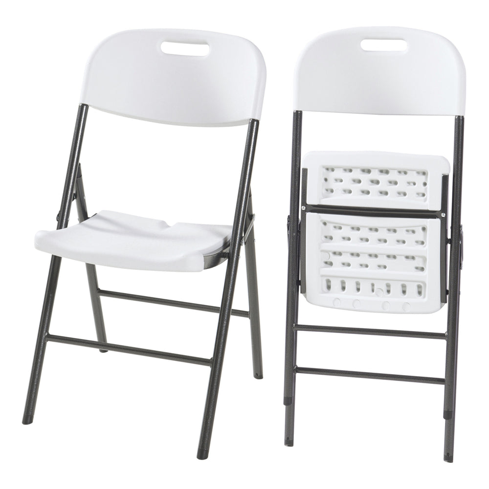 Silla plegable Ljusnarsberg en set de plástico [en.casa]