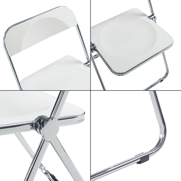 Conjunto de sillas plegables Pornainen [en.casa]