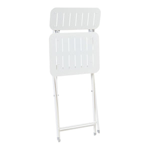 Silla plegable Sande juego de 2 acero [en.casa]