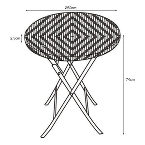 Mesa plegable Mark [en.casa]