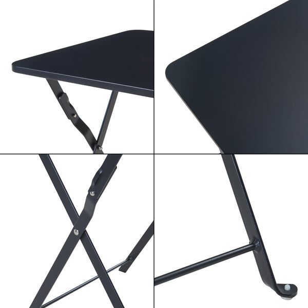 Mesa plegable Vegårshei acero 45x40x40 cm [en.casa]