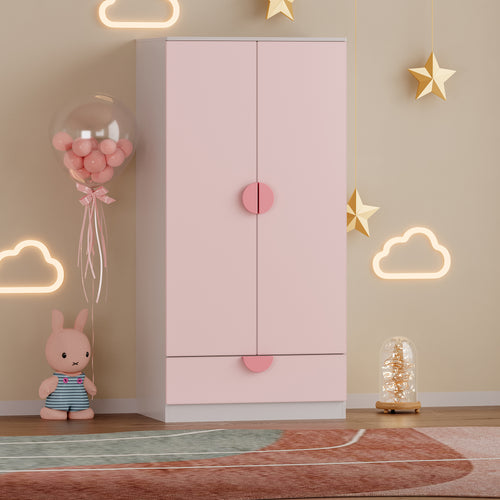 Armario para ropa de niños Sandnes con cajón [en.casa]