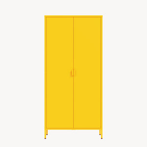 Armario Ropero Esteli 2 percheros 4 estantes 170x80x45cm - [en.casa] 