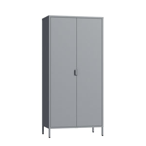 Armario Ropero Esteli 2 percheros 4 estantes 170x80x45cm - [en.casa] 