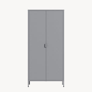 Armario Ropero Esteli 2 percheros 4 estantes 170x80x45cm - [en.casa] 