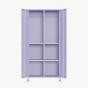 Armario Ropero Esteli 2 percheros 4 estantes 170x80x45cm - [en.casa] 
