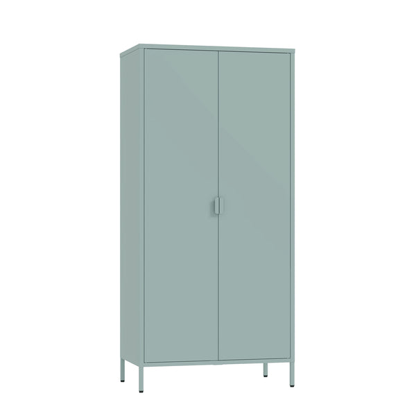 Armario Ropero Esteli 2 percheros 4 estantes 170x80x45cm - [en.casa] 