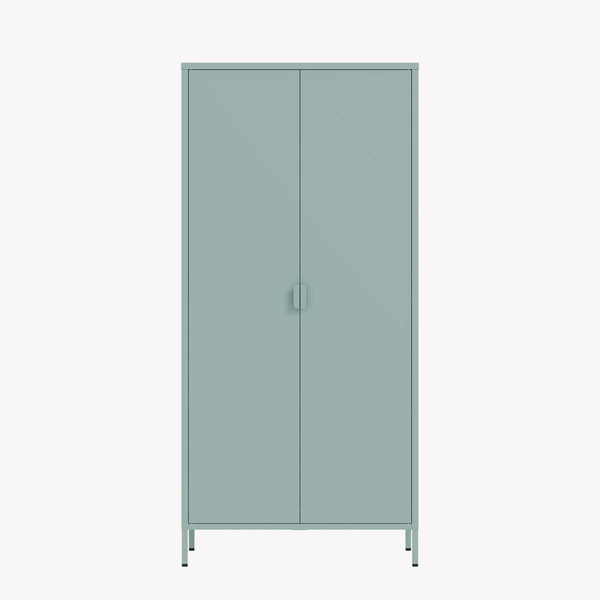 Armario Ropero Esteli 2 percheros 4 estantes 170x80x45cm - [en.casa] 