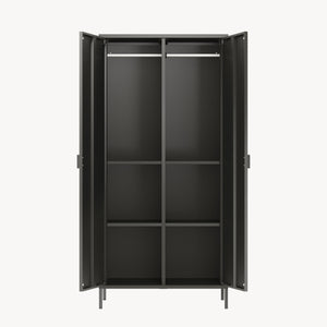Armario Esteli 170x80x45 cm Acero [en.casa]