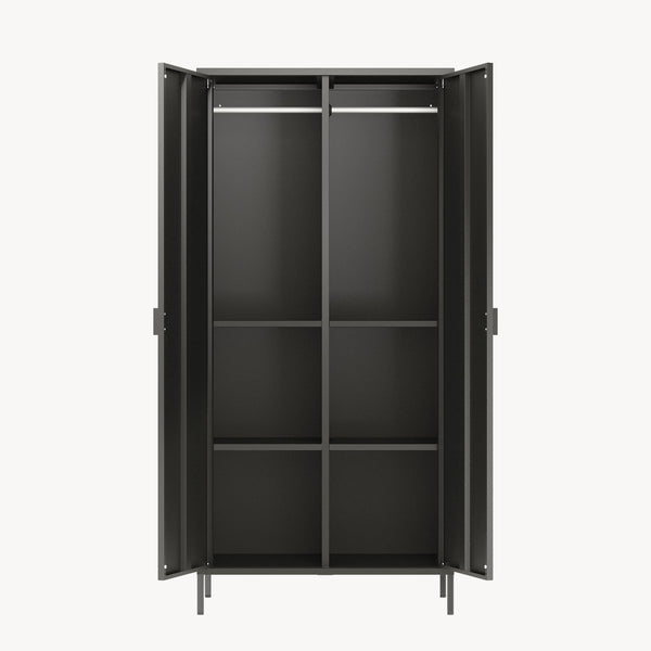 Armario Esteli 170x80x45 cm Acero [en.casa]