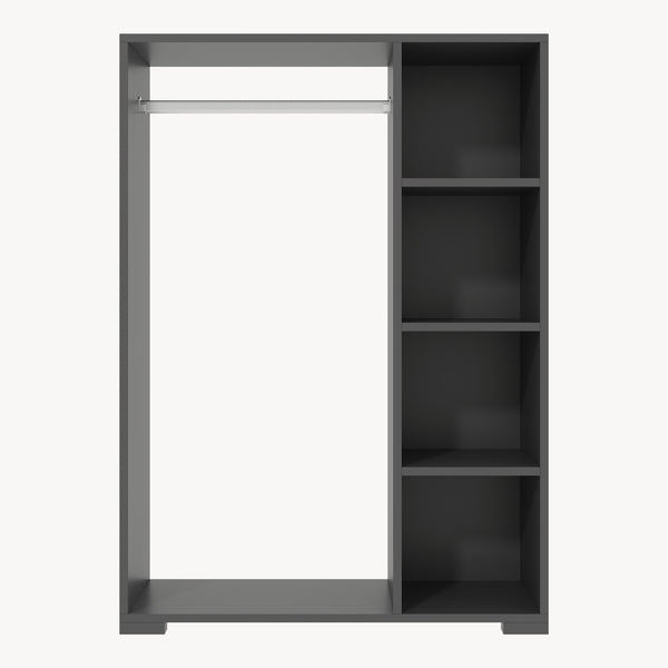 Perchero Burro Nesbyen con 4 estantes aglomerado 126x90x30 cm [en.casa]