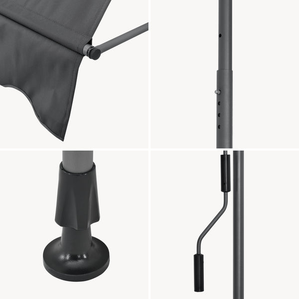 Toldo articulado con armazón Stem enrollable - acero /poliéster [pro.tec]