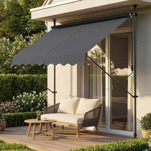 Toldo articulado con armazón Stem enrollable - acero /poliéster [pro.tec]
