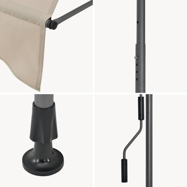Toldo articulado con armazón Stem enrollable - acero /poliéster [pro.tec]