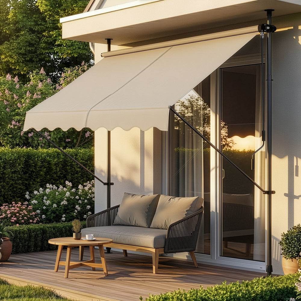 Toldo articulado con armazón Stem enrollable - acero /poliéster [pro.tec]