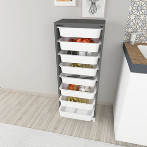 Cómoda Lurøy con 8 cestas de almacenamiento en varios colores [en.casa]