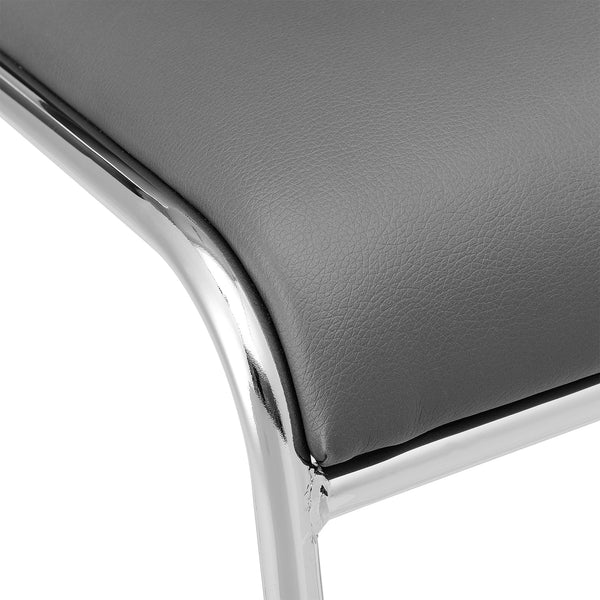 Silla de conferencia juego de 4 con tapizado de cuero sintético en varios colores [pro.tec]