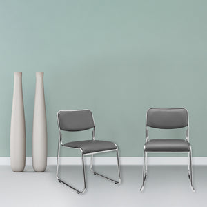 Silla de conferencia juego de 4 con tapizado de cuero sintético en varios colores [pro.tec]