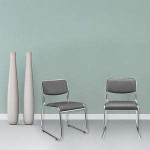 Silla de conferencia juego de 4 con tapizado de cuero sintético en varios colores [pro.tec]