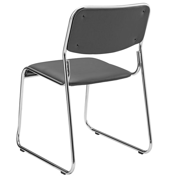 Silla de conferencia juego de 4 con tapizado de cuero sintético en varios colores [pro.tec]